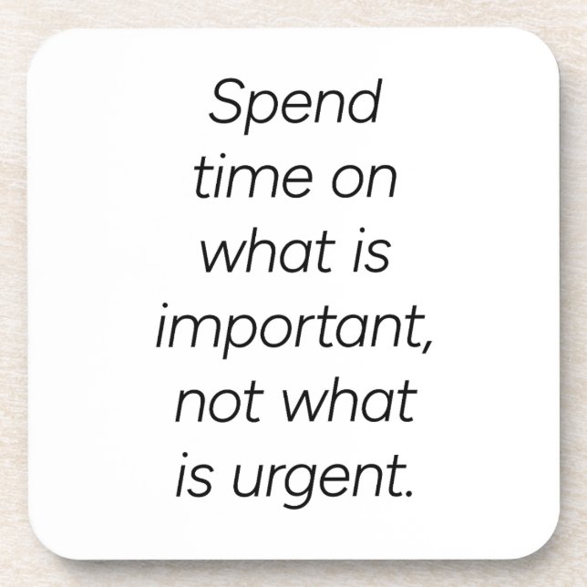 Posavasos Importante escayola de plástico duro (Frente)