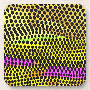 Posavasos Impresión abstracta de color "Vibrant Wilderness"