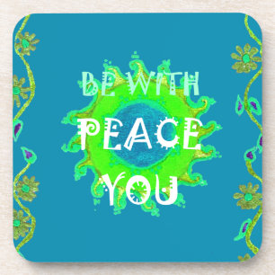 Posavasos Impresión artística de Paz sea contigo