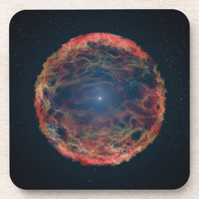 Posavasos Impresión artística de Supernova 1993j. (Frente)