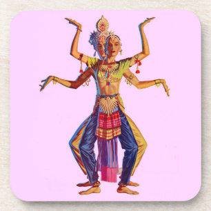 Posavasos Impresión de bailarines balineses