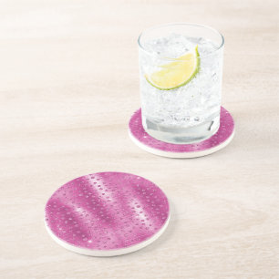 Posavasos Impresión de chicle rosa blanco