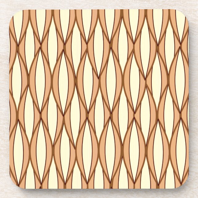 Posavasos Impresión de cinta de medio siglo - bronceado de c (Frente)