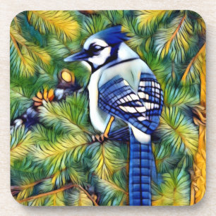 Posavasos Impresión de Jay Azul Encantador