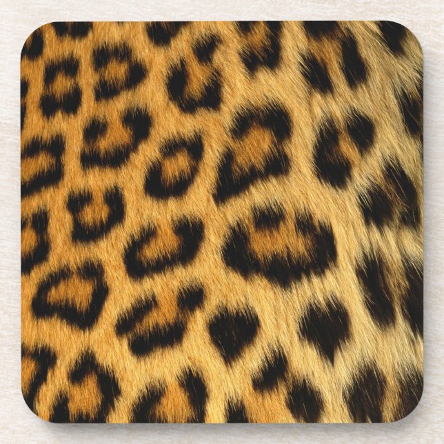 Posavasos Impresión de leopardo (Frente)