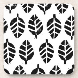 Posavasos Impresión de papa de patrón de hojas