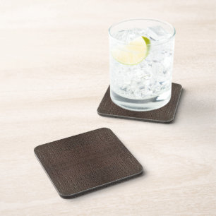 Posavasos Impresión de piel de caimán marrón