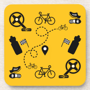 Posavasos Impresión de regalo de ciclismo