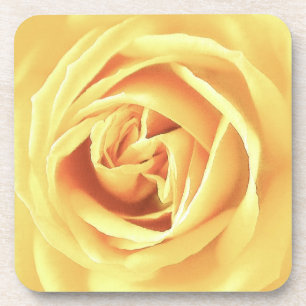 Posavasos Impresión de rosa amarilla