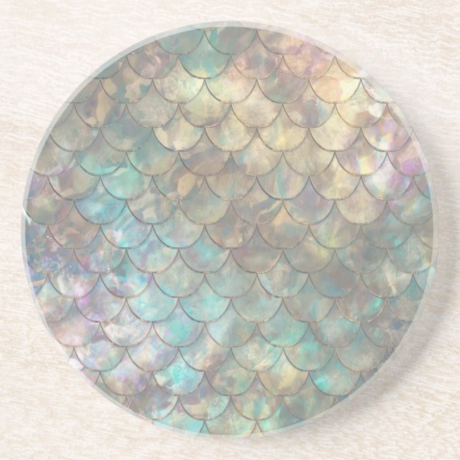 Posavasos Impresión de sirena brillante (Frente)
