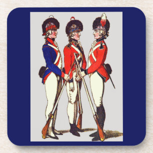 Posavasos Impresión de soldados voluntarios de Londres en 18