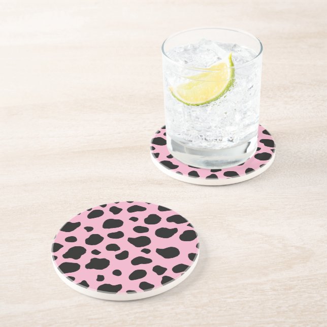Posavasos Impresión de vaca, patrón de vaca, puntos de vaca, (Lado)