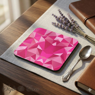 Posavasos Impresión geométrica de medio tono de moda en plás