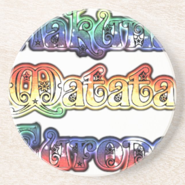 Posavasos Impresión/gráfico de arte Hakuna Matata Europe (Frente)