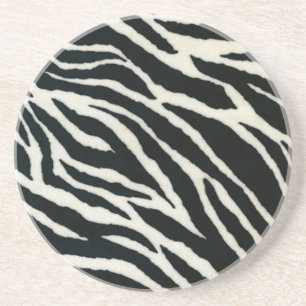 Posavasos Impresión RAB Rockabilly Zebra Color negro y blanc