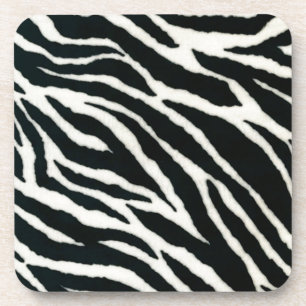 Posavasos Impresión RAB Rockabilly Zebra Color negro y blanc