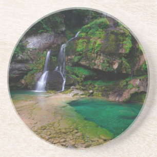 Posavasos Impresionante cascada Virje, Poster de Eslovenia