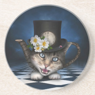 Posavasos Impresionante diseño caprichoso para gato de odio