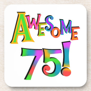 Posavasos Impresionantes camisetas y regalos de 75 cumpleaño