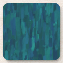 Posavasos Impressionist Brush Strokes, Navy, Teal, Blue