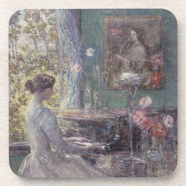 Posavasos Improvisación por Frederick Childe Hassam (Frente)