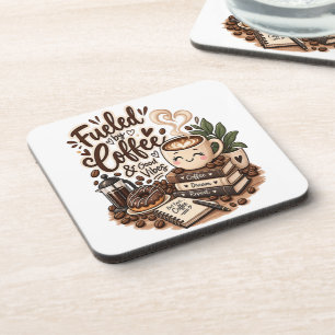 Posavasos Impulsado por Café y Buenos Sentimientos – Adorado