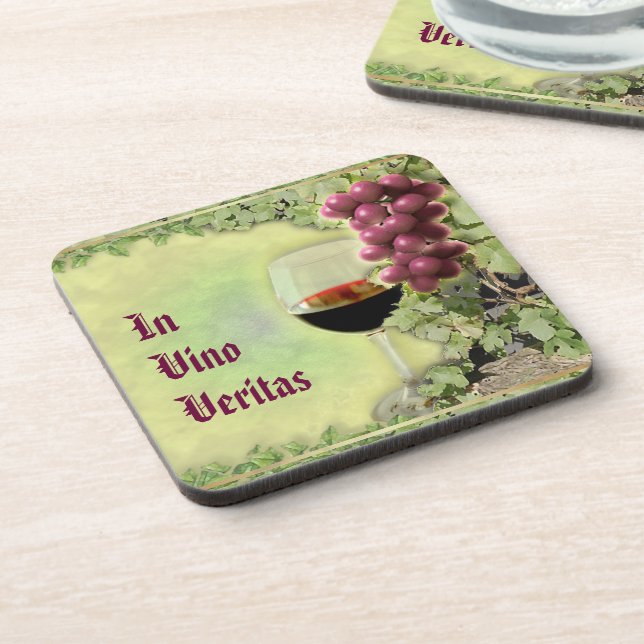 Posavasos In Vino Veritas (Lado Izquierdo)