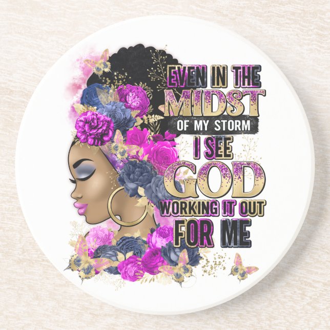 Posavasos Incluso En Medio De Mi Tormenta Veo Que Dios Lo Tr (Frente)