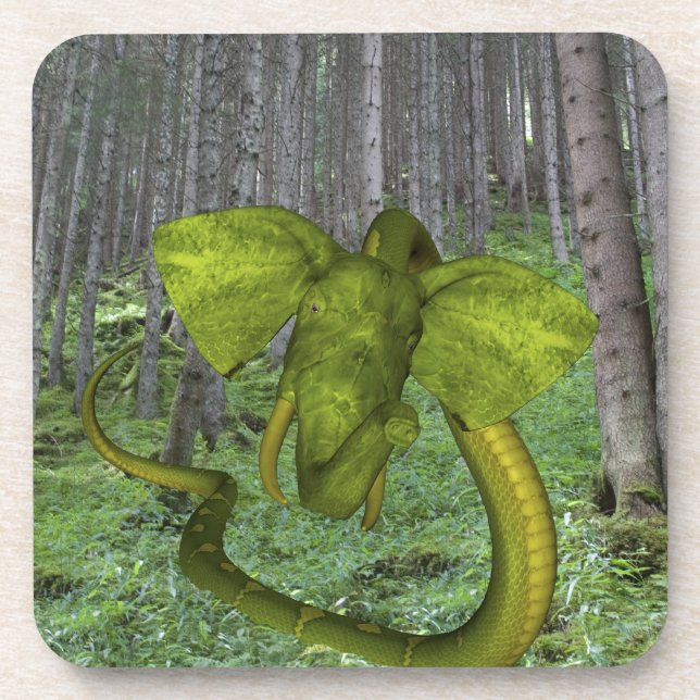 Posavasos Increíble Elefante Python (Frente)