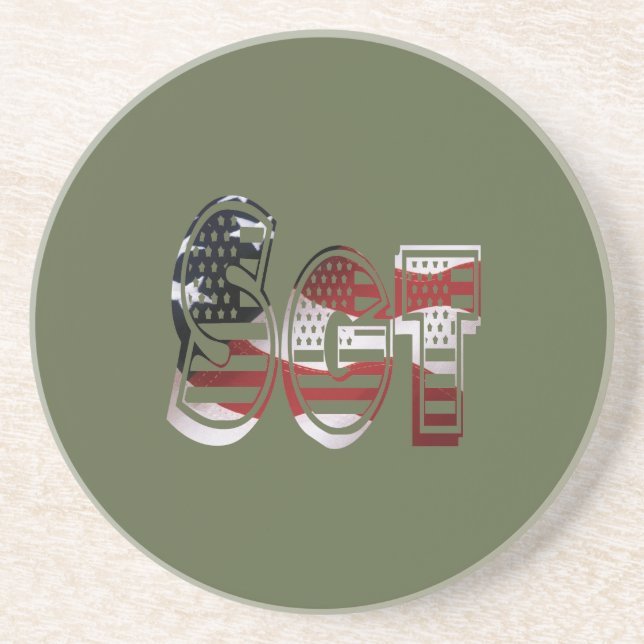 Posavasos Increíble unidad militar patriótica (Frente)