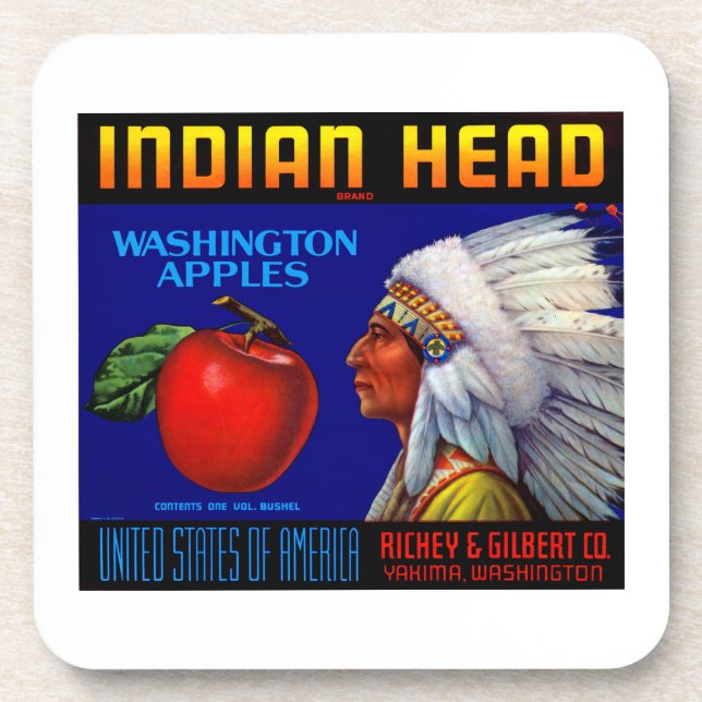 Posavasos Indian Head Washington Apples (Frente)