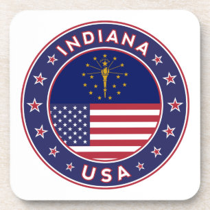 Posavasos Indiana, camiseta Indiana, pegatina Indiana,