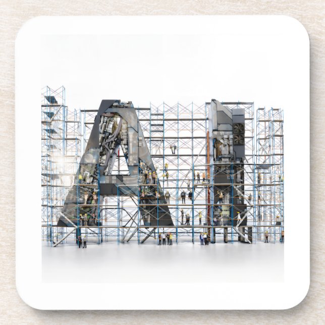 Posavasos Industrial Letterform Architecture Art (Frente)