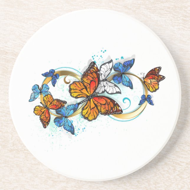 Posavasos Infinidad de Mariposas Monarca (Frente)