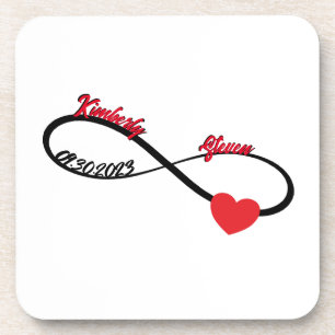 Posavasos Infinito Personalizado Con Corazón