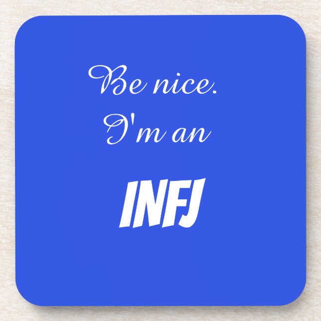 Posavasos INFJ Soporte de plástico duro (Frente)