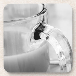 Posavasos Infrarrojo, negro y blanco, taza, vidrio, café,