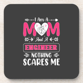 Posavasos Ingeniera divertida mamá, ingeniera mamá