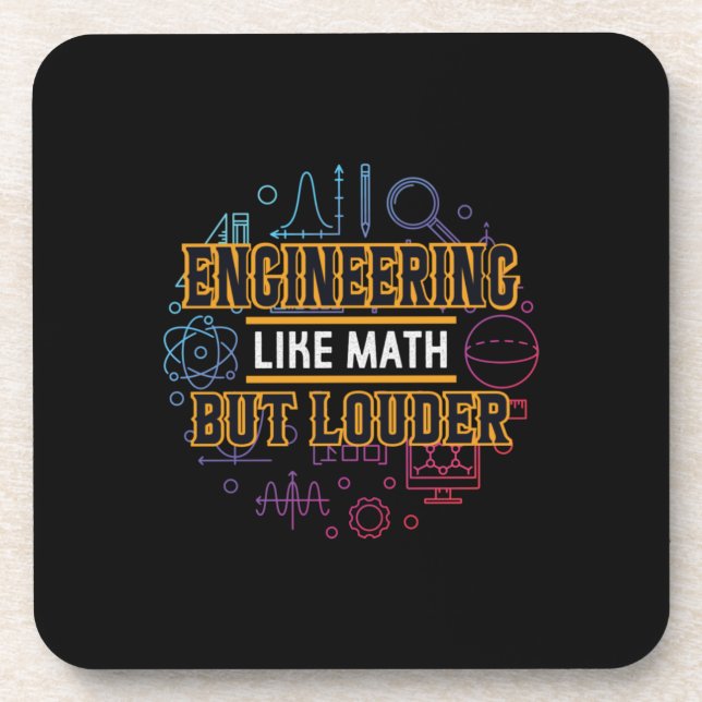 Posavasos Ingeniería como matemáticas (Frente)