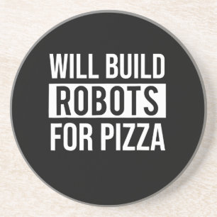 Posavasos Ingeniería mecánica divertida Robots Pizza Robó