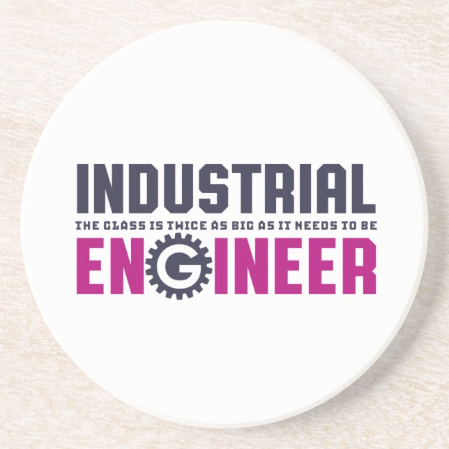 Posavasos Ingeniero Geek Funny Ingeniería Industrial Mayor (Frente)