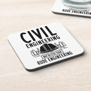 Posavasos Ingeniero Graduado de Ingeniería Civil Gracioso