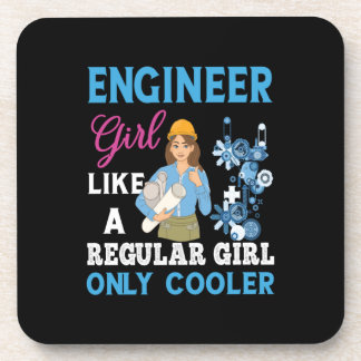 Posavasos Ingeniero Orgulloso Chica