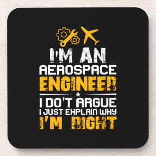 Posavasos Ingeniero Soy Ingeniero Aeroespacial