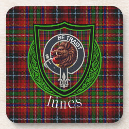 Posavasos Innes Scottish Clan Tartan & Crest