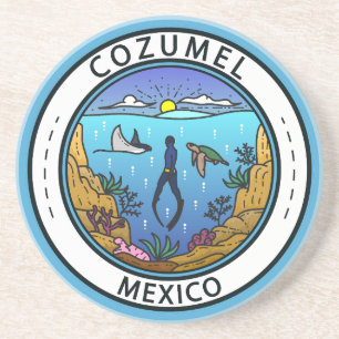 Posavasos Insignia Cozumel Mexico Scuba