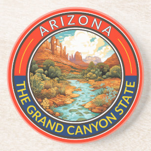 Posavasos Insignia de arte de viaje de Arizona