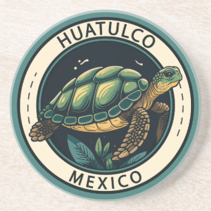 Posavasos Insignia de tortuga de Huatulco México
