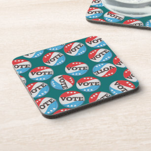 Posavasos Insignia de voto retro
