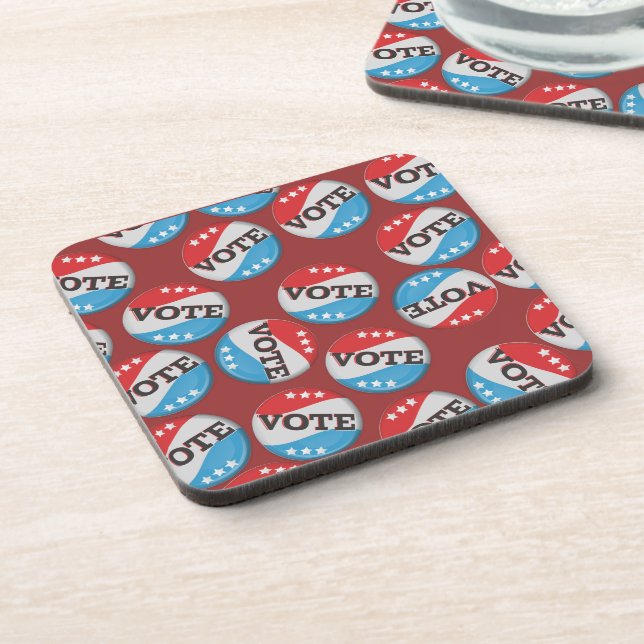 Posavasos Insígnia de Voto Retro (Lado Izquierdo)